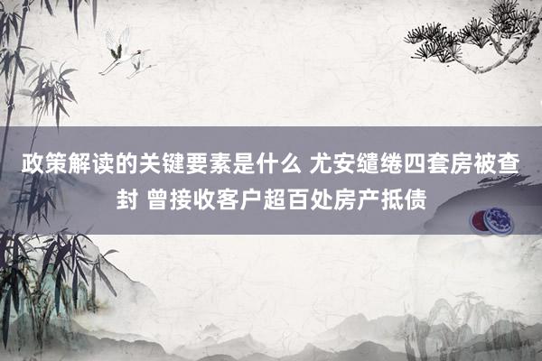 政策解读的关键要素是什么 尤安缱绻四套房被查封 曾接收客户超百处房产抵债