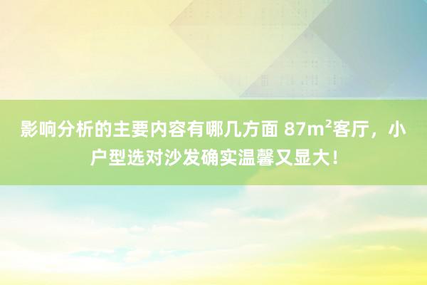 影响分析的主要内容有哪几方面 87m²客厅，小户型选对沙发确实温馨又显大！