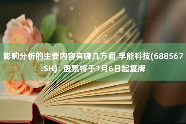 影响分析的主要内容有哪几方面 孚能科技(688567.SH): 股票将于1月6日起复牌