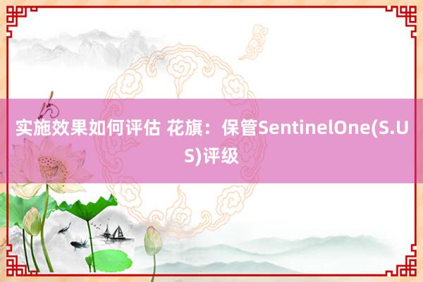 实施效果如何评估 花旗：保管SentinelOne(S.US)评级